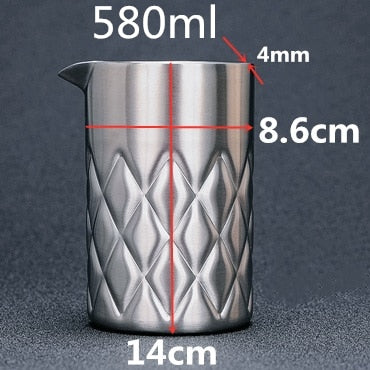 700ml Glass Studded Cocktail Mixing Glass Bar Tool